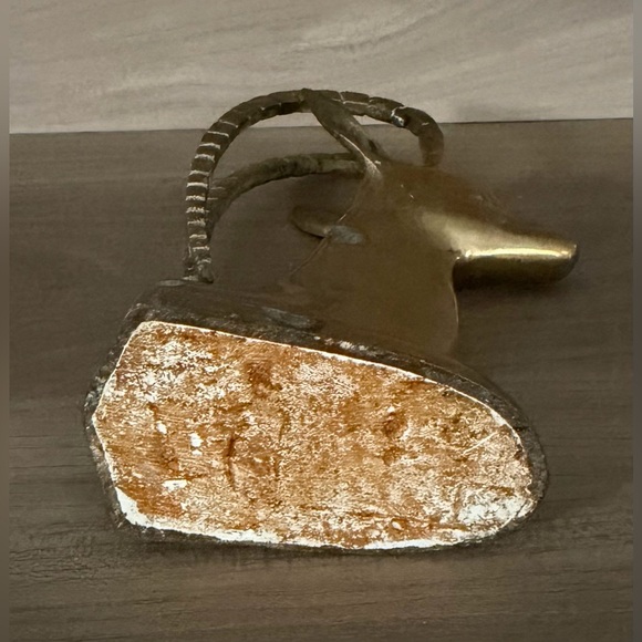 Vintage Brass Head Ibex Gazelle MCM Decor 7” - Picture 9 of 9